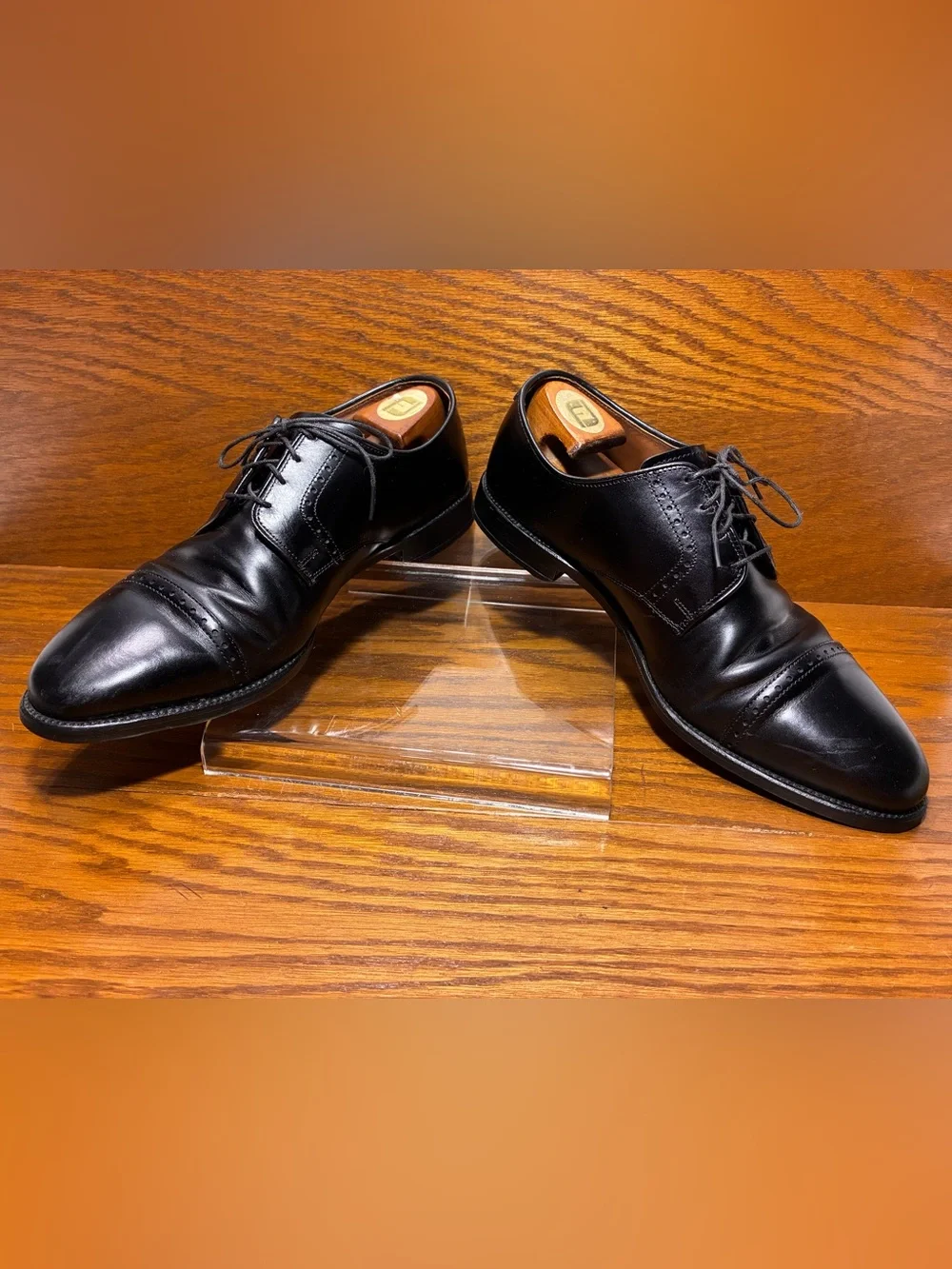 Allen Edmonds Clifton USA Made Cap Toe Derby Oxford Shoes Black Leather Men’s 11